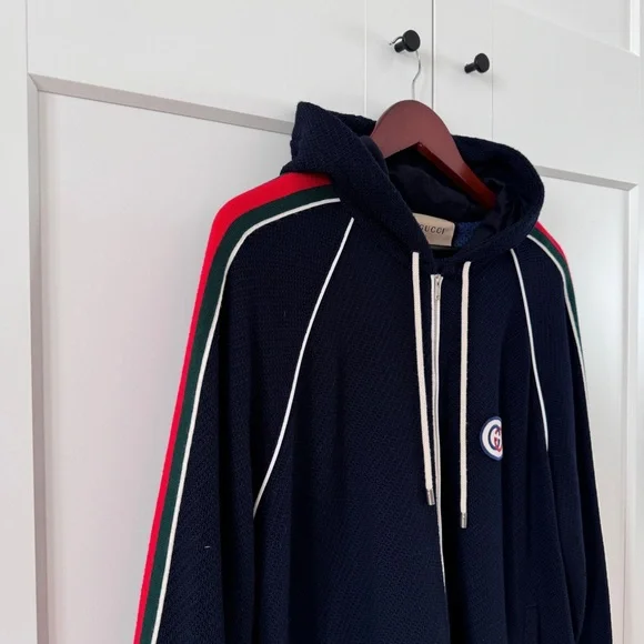 Gucci Striped Wool Hoodie